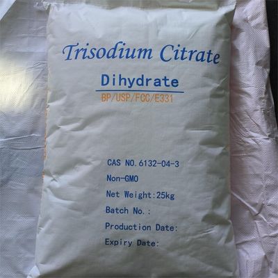Citrato di sodio alimentare Na3C6H5O7 con certificazione ISO e CAS 68-04-2