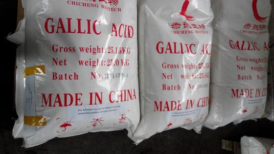 Acido gallico bianco C6H2 OH 3COOH CAS 149-91-7 Per prodotti bianchi