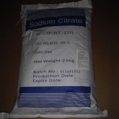 Citrato di sodio di grado alimentare Formula molecolare C6H5Na3O7Na3C6H5O7