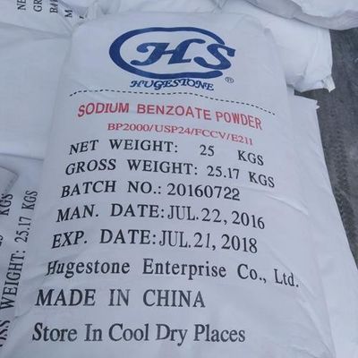 Benzoato di sodio di grado alimentare con formula molecolare C7h5nao2 e numero CAS 532-32-1