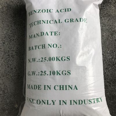 Acido benzoico ad alta purezza 99% FCCIV con formula molecolare C6H5COOH