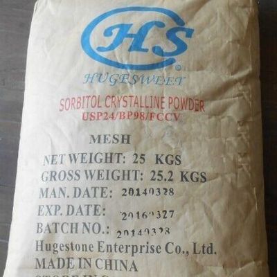 Dolcificante alimentare Sorbitolo C6H14O6 CAS 50-70-4 con e Densità 1,489 g/cm3