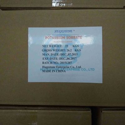 Sorbato di potassio, conservante alimentare efficace con aspartame e numero CAS 24634-61-5