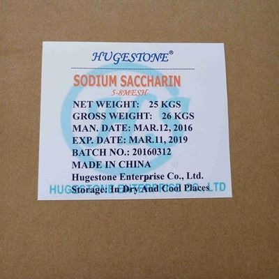 Dolcificante alimentare Saccharina di sodio CAS n. 6155-57-3 Bp/USP/Ep/FCC con specifiche Bp/USP/Ep/FCC