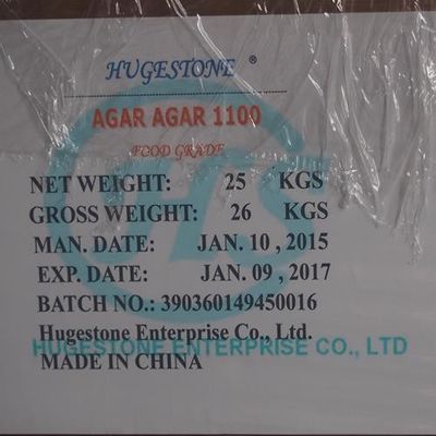 Additivo alimentare Agar Agar CAS 9002-18-0 Formula C12h18o9 N con numero CAS 9002-18-0
