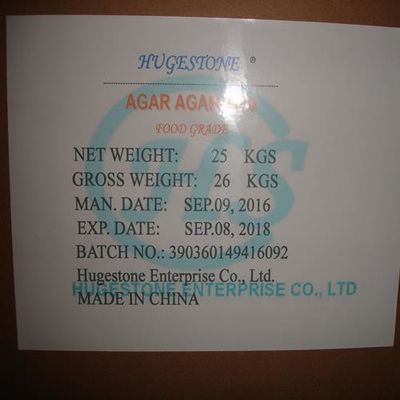 Grado alimentare Agar Agar 1000 CAS Rn. 9002-18-0 per le esigenze del cliente
